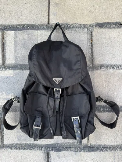 Pre-owned Prada Bag Pack In Black