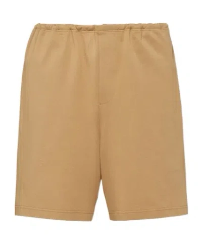 Prada Bagged Shorts On The Back In Nude