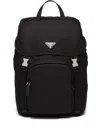 Prada Backpack In Re-nylon And Saffiano Leather