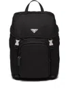 Prada Backpack In Re-nylon And Saffiano Leather
