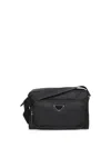 Prada Men's Re-nylon Messenger Bag In Black