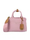 Prada Mini Double Handle Shoulder Bag In Beige