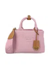 Prada Mini Double Handle Shoulder Bag In Beige