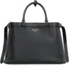 Prada Black Leather Small Buckle Bag With Belt Women In Brown