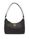 Prada Mini Re-edition In Saffiano Bags In Black