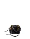 Prada Dangle Leather Top-handle Mini-bag In Black