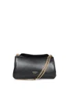Prada Womens Black Tumulte Branded Leather Shoulder Bag In Black