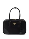 Prada 1978 Medium Re-nylon Clutch Bags In Black