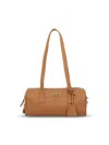 Prada Medium Re-nylon And Leather Shoulder Bag In Brown