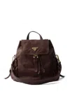 Prada Explore Medium Nappa Leather Backpack In Brown