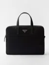 Prada Re-nylon And Saffiano Leather Briefcase