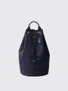 Prada Canvas Drawstring Duffle Bag In Blue