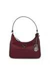 Prada Womens Burgundy Re-edition 2005 Mini Recycled-nylon And Leather Shoulder Bag In Red