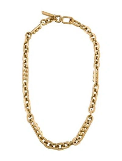 Pre-owned Prada Ball Chain Necklace, 26.5" In Multi