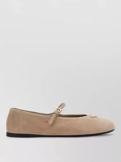Prada Ballerina Shoes Flat Sole Round Toe Design