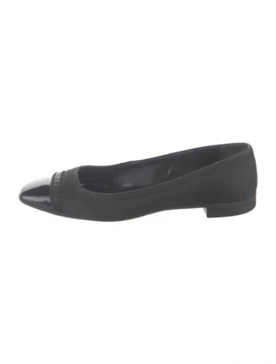 Pre-owned Prada Ballet Flats In Black