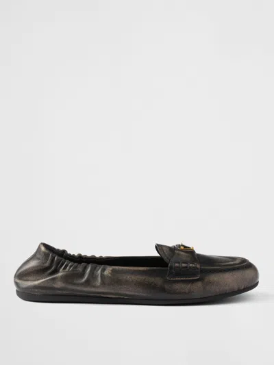 Prada Ballet Flats Woman Black