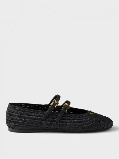 Prada Ballet Flats Woman Black
