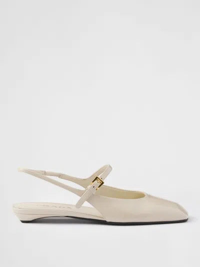 Prada Ballet Flats Woman Ivory