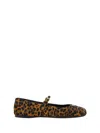 Prada Leopard-print Pony Hair Ballet Flats