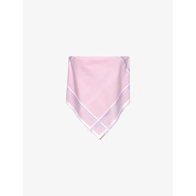 Prada Women's Printed Cotton Bandana Top In Pink