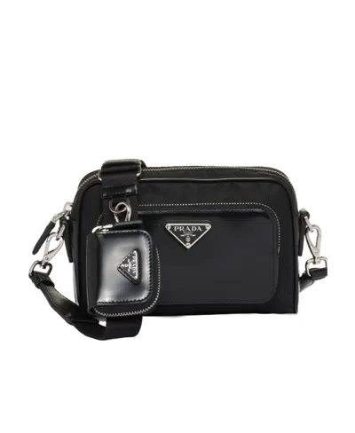 PRADA PRADA TRIANGLE-LOGO ZIPPED CROSSBODY BAG