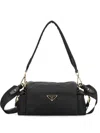 Prada Explore Small Re-nylon And Leather Shoulder Bag In Black