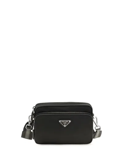 Prada Bandoliera Shoulder Bag In Black