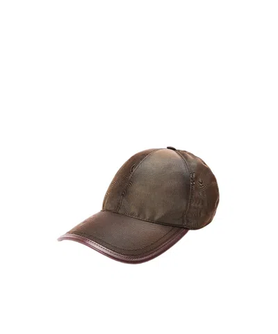 Prada Baseball Cap Sn62 In Brown