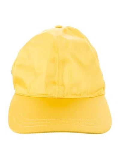 Pre-owned Prada Baseball Cap In Yellow