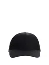 Prada Black Re-nylon Baseball Cap In Black