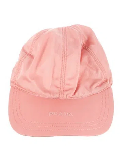 Pre-owned Prada Baseball Hat In Pink