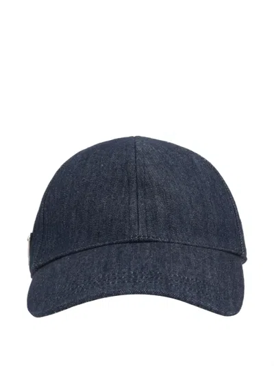 PRADA DENIM BASEBALL CAP