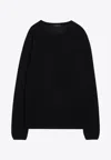 Prada Blue Cashmere Sweater In Black
