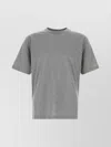 Prada Oversize Crew Neck T-shirt With Squared Silhouette In Gray