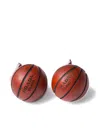 Prada Basketball Earrings In Red