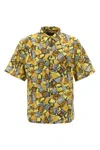 Prada Printed Batista Shirt In Yellow