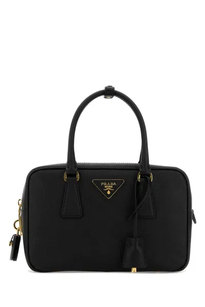 Prada Leather Bag In Black