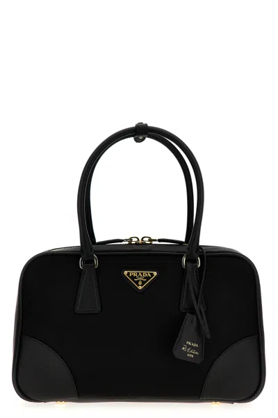 Prada 'bauletto Re-edition 1978' Handbag In Black