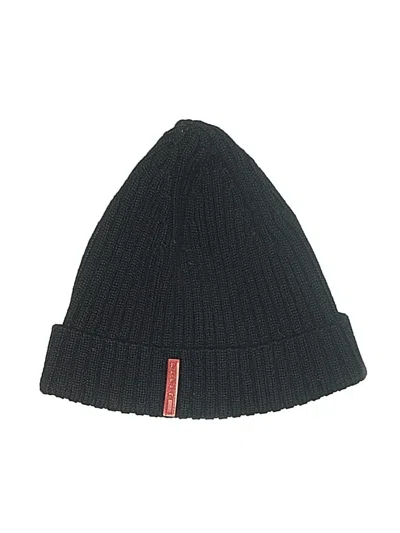 Pre-owned Prada Beanie Hat In Black