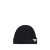 Prada Beanie Hat With Logo
