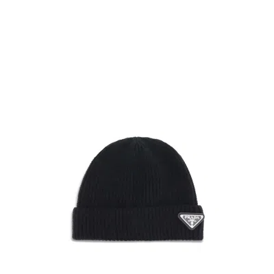 PRADA BEANIE HAT WITH LOGO