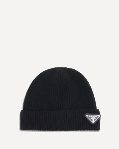 PRADA BEANIE HAT WITH LOGO