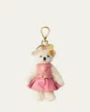 Prada Bear Keychain In F0009 Bianco