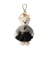 Prada Womens White Teddy Keychain Charm In White