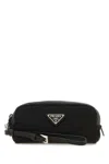 Prada Re-edition 1978 Re-nylon And Saffiano Leather Pouch In Black