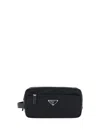 Prada Rectangular Nylon Travel Case Leather