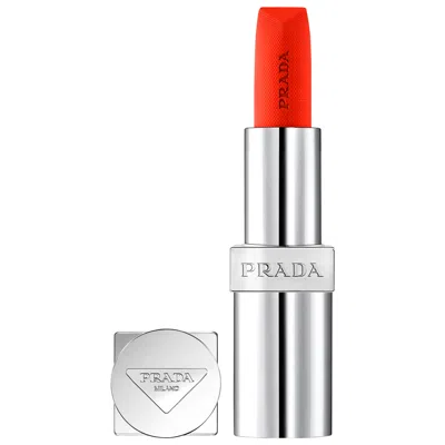 Prada Beauty Monochrome Soft Matte Refillable Lipstick O177 Flamingo 0.13 oz