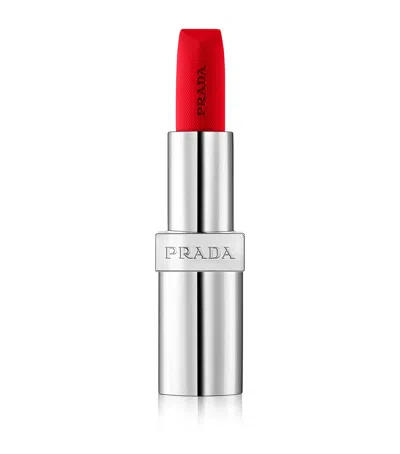 Prada Beauty Prada Monochrome Soft Matte Lipstick In Red