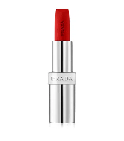 Prada Beauty Prada Monochrome Soft Matte Lipstick In Red
